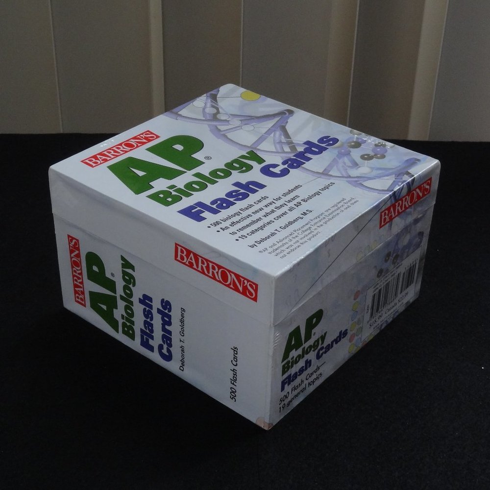 Barron's ~ 500 Biology Flash Cards ~ NWOT